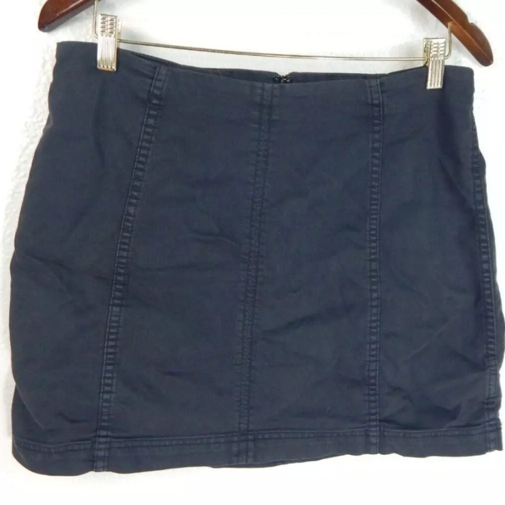 Free People Modern Femme Stretch Denim Skirt